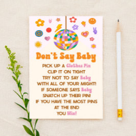 Papelaria Jogo de Chá de fraldas da casa dos 70 anos atrás