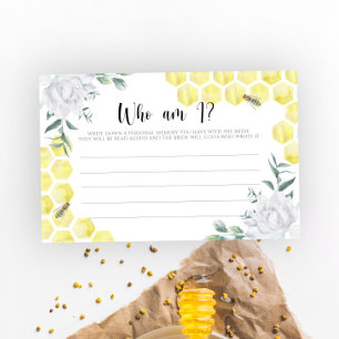 Papelaria Jogo de chá de noiva floral de abelha em aquarela