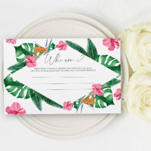 Papelaria Jogo de chá de noiva Tropical floral palm - Quem s