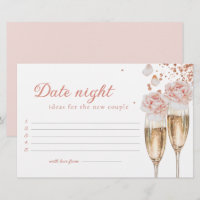 Jogo de Noite de Data Pétalas & Prosecco para Chá 