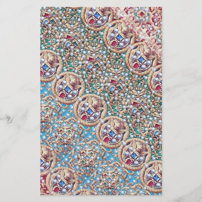 PAPELARIA JOIAS ANTIGAS MINIATURAS,GEMSTONAS,PÉROLAS,ÂNGULOS (Frente)