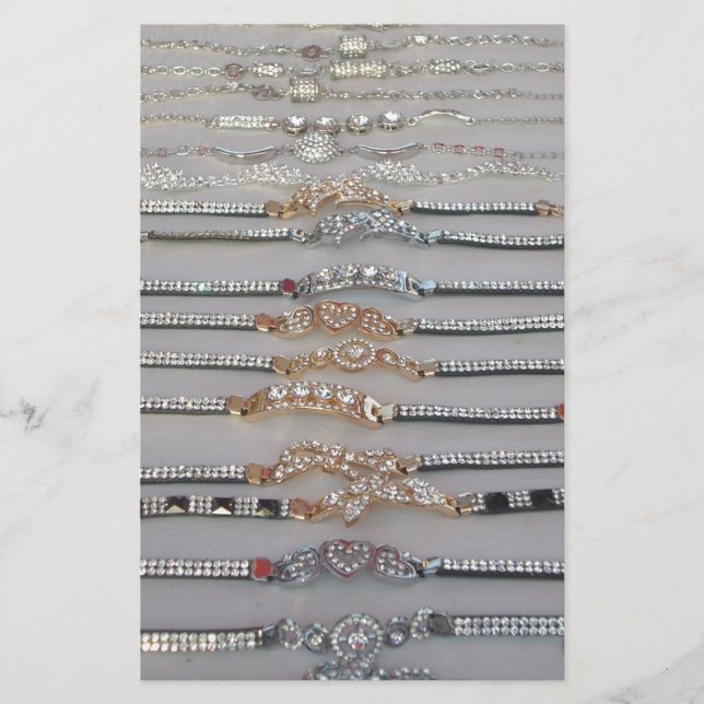 Papelaria Joias de Trabalho de arte de cadeia de diamantes d (Frente)