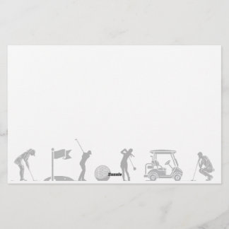 Papelaria Jornada de Golfe: De Tee a Verde