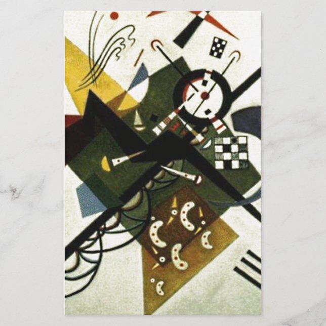 Papelaria Kandinsky Sobre Branco II (Frente)