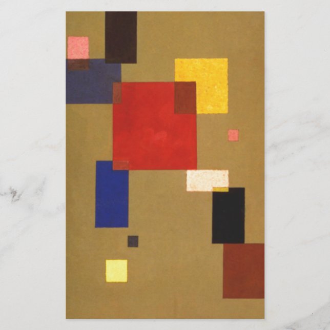 Papelaria Kandinsky Treze Retângulos Abstrato Painting (Frente)