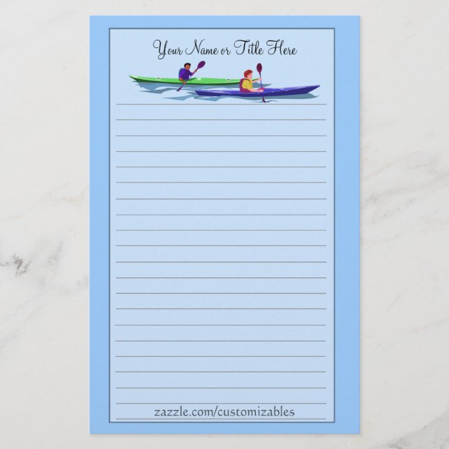 Papelaria Kayaking Stationery (Frente)