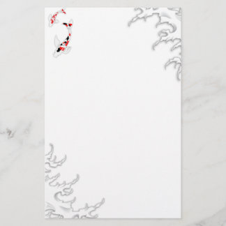 Papelaria Koi tradicional japonês sob água
