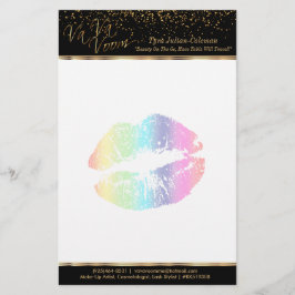 Papelaria Lábios 2 do arco-íris do Va Va Voom