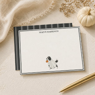 Papelaria Labradoodle de Halloween com Listra de Carvão Prép