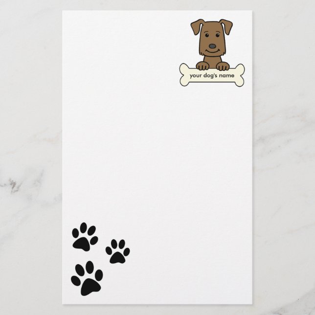 Papelaria Labrador retriever personalizado (Frente)