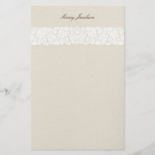 Papelaria Lace Antiquado Vintage e Canvas Pessoal