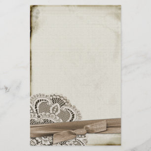 Papelaria Lace com Papel de Carta