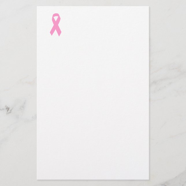Papelaria Laço de Conscientização Rosa (Frente)