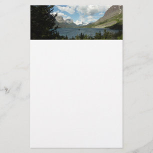 Papelaria Lago Saint Mary II no Parque Nacional Glacier