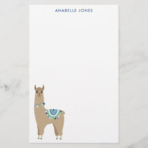 Papelaria Lama bonito personalizado