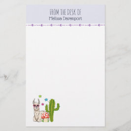 Papelaria Lama legal em óculos de sol em forma de coração