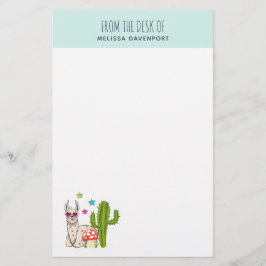 Papelaria Lama legal em óculos de sol em forma de coração