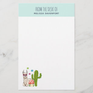 Papelaria Lama legal em óculos de sol em forma de coração