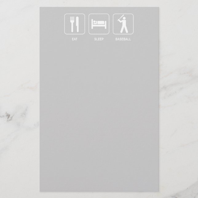 Papelaria Lançamento de carta de beisebol (Frente)