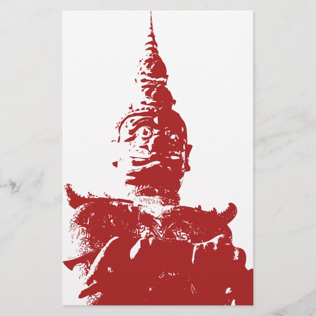 Papelaria Lao Giant Guardian .. Buddha Park, Vientiane, Laos (Frente)