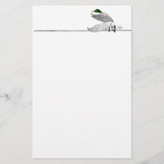 Papelaria lápis do pato selvagem