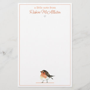 Papelaria Laranja Bonito Robin - Elegante Simples