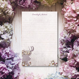 Papelaria Lavanda Deer Dreamy Boho Chic Monograma