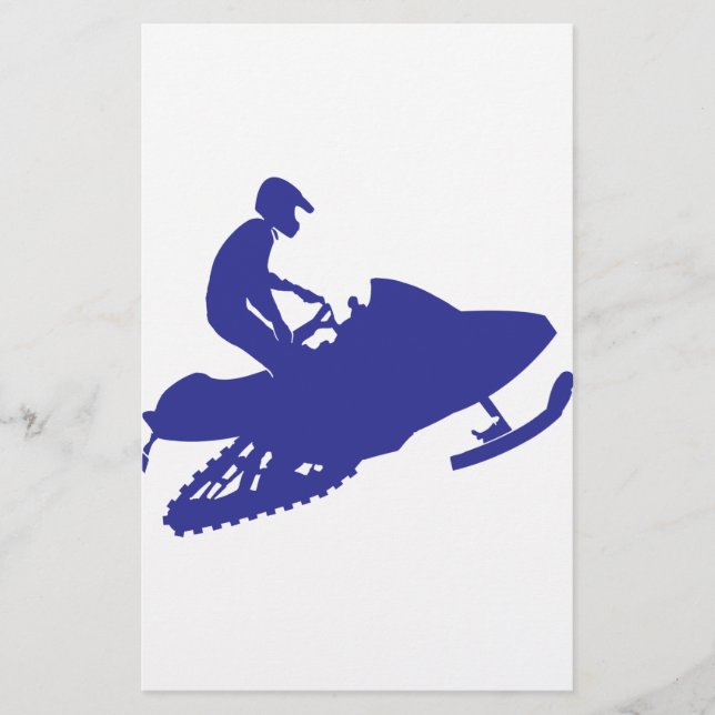 Papelaria Legal Blue Snowmobiler (Frente)