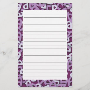 Papelaria Letra A Purple