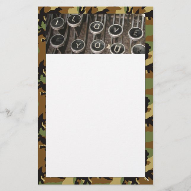 Papelaria Letra de amor doce (Frente)