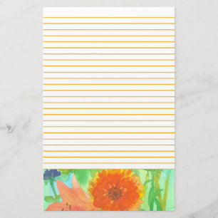 Papelaria Letra Orange Daisy Flower Pink Day Lily Links