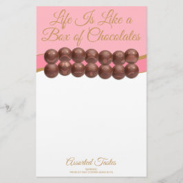 Papelaria Life Is Like a Box of Chocolates