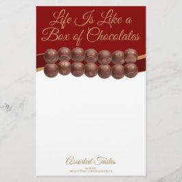 Papelaria Life Is Like a Box of Chocolates