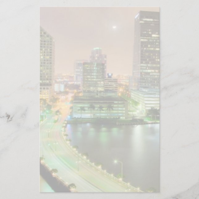 Papelaria Ligações da ponte através da via navegável a Miami (Frente)