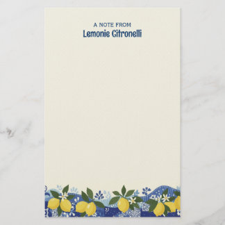 Papelaria Limões Amalfi Personalizados Limão Italiano Cítric