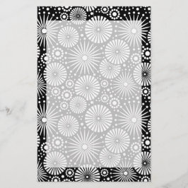 Papelaria Linda carta branca e preto