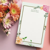 Linda Vintage, Recepcionista Personalizado Floral