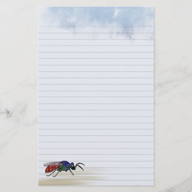 Papelaria Lined Cuckoo Wasp (Frente)