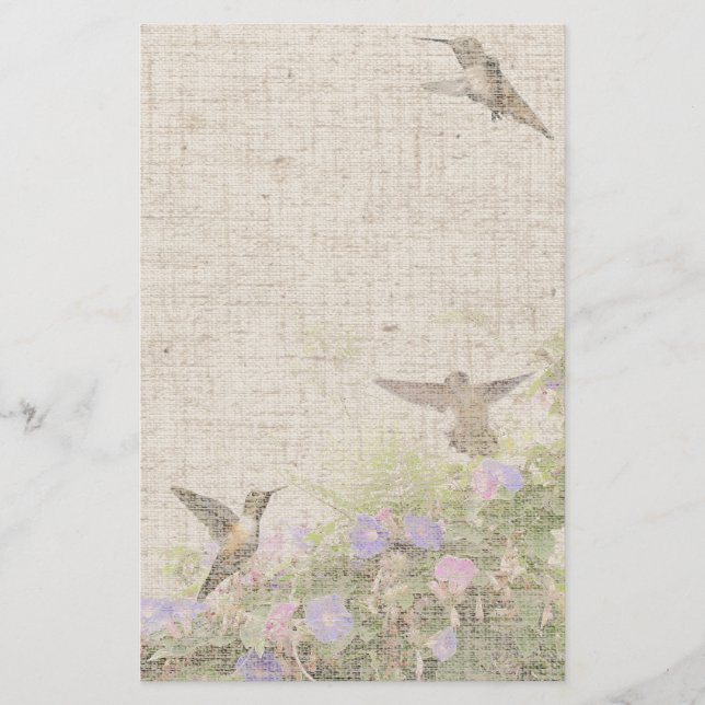Papelaria Linen Hummingbird Stationery (Frente)
