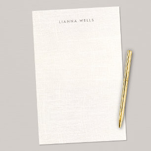 Papelaria Linen Personalizado Mínimo Elegante (imagem)