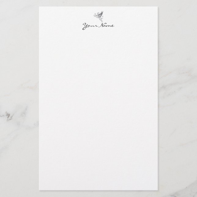 Papelaria Linha arte do grifo da imprensa da letra do (Frente)