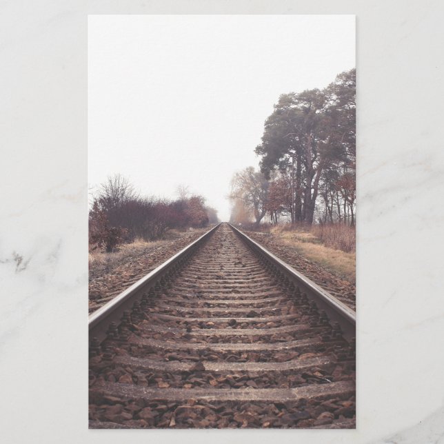 Papelaria Linha ferroviária para o Infinito (Frente)