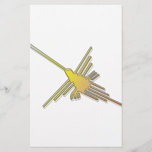 Papelaria Linhas de Nazca Beija-flor Dourado