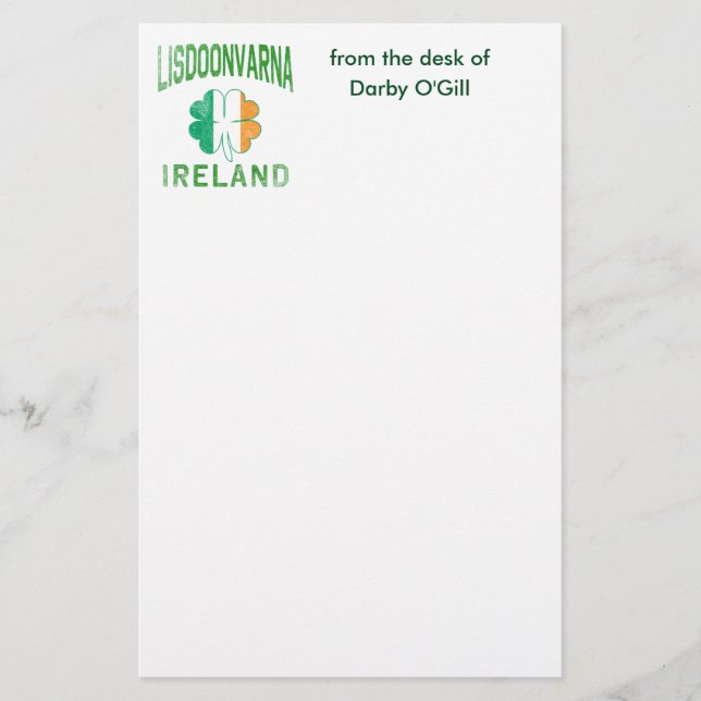 Papelaria LISDOONVARNA Irlanda (Frente)