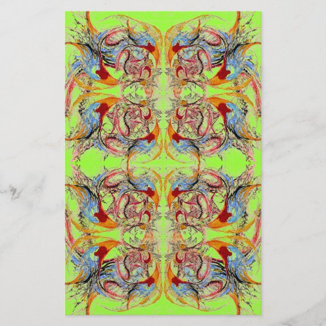 Papelaria Livro de Artesanatos Fantasy Abstrato (Frente)