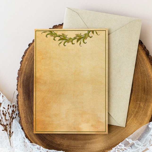 Papelaria Livro Verde Deixa Estilo de Vintage (Criador carregado)