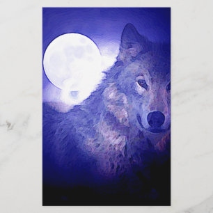 Papelaria Lobo, Lua e Noite Azul