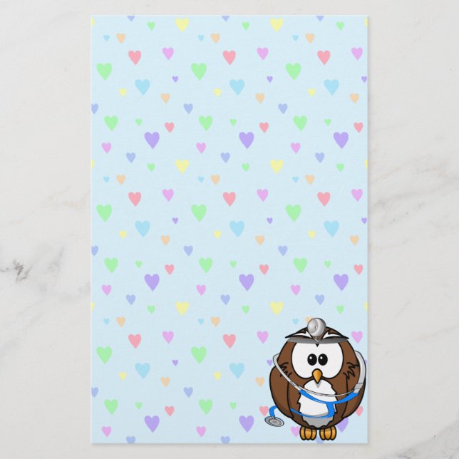 Papelaria localizando Doc Owl (Frente)