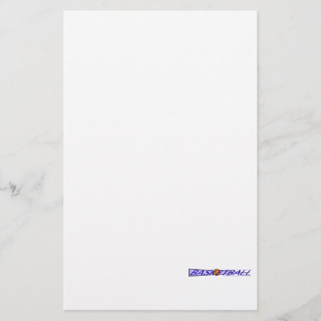 Papelaria Logotipo de Tribunal de Basquete (Frente)