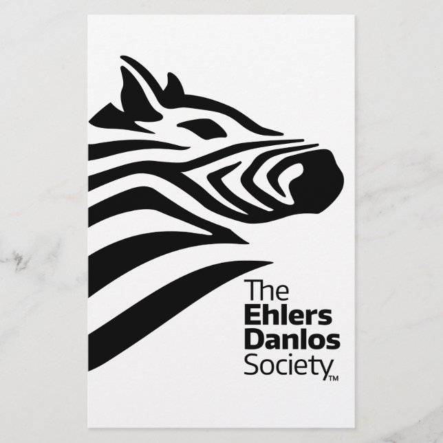Papelaria Logotipo oficial da sociedade de Ehlers-Danlos (Frente)